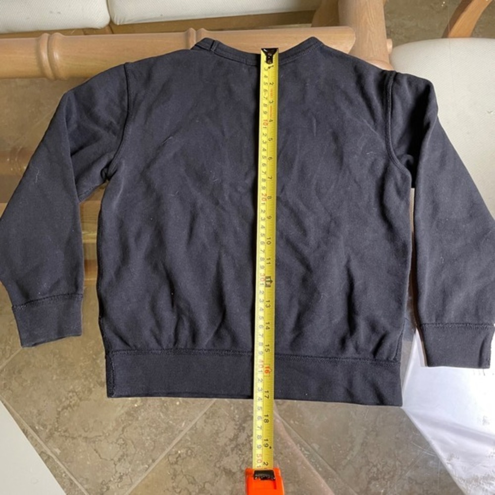 Polo Ralph Lauren Kids Sweatshirt Pullover Crew Neck Red Logo Black‎ Size 6 - Picture 6 of 6